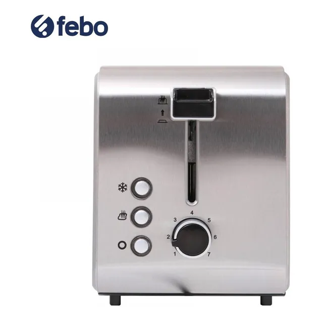 Tostadora Peabody T8127 Inox 1000w 2 Ranuras Grandes
