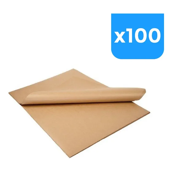Resma De Papel Kraft Marron De 90 Gramos Tamaño Carta