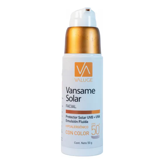 Vansame Protector Solar Facial Emulsion Con Color Fps 50+