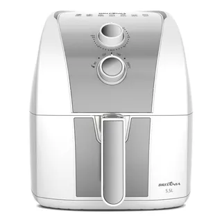 Fritadeira Air Fryer Baf52 5,5l Antiaderente 1500w BritĂąnia Cor Branco 220v Fritadeira Air Fryer Baf52 5,5l Antiaderente 1500w BritĂąnia Cor Branco 220v