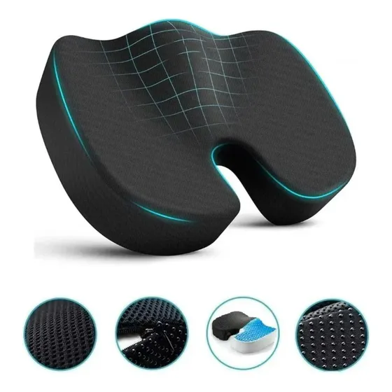 Cojín Coxis Ortopédico Premium Ergonómico Con Memory Foam