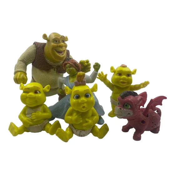 Boneco Shrek - Mc Donalds Ano 2007 - Coleção C/ 6 Peças