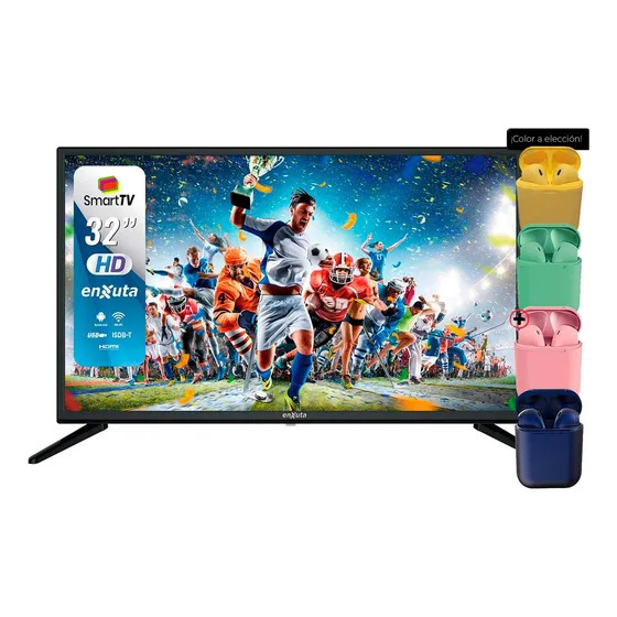 Smart Tv 32'' Enxuta Sint Digital Isdbt Android 7.0 + Auricu