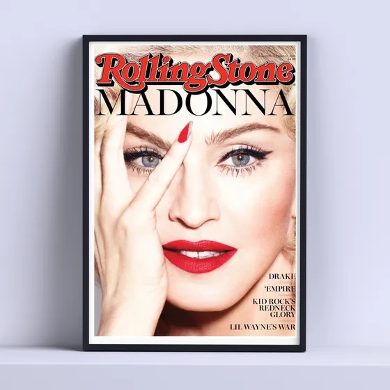 Cuadro Madonna Portada Rolling Stone 30x40cm Listo P Colgar