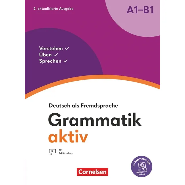 Grammatik Aktiv A1-b1 2/ed., De Jin, Frederike. Editorial Cornelsen, Tapa Blanda En Alemán, 2023