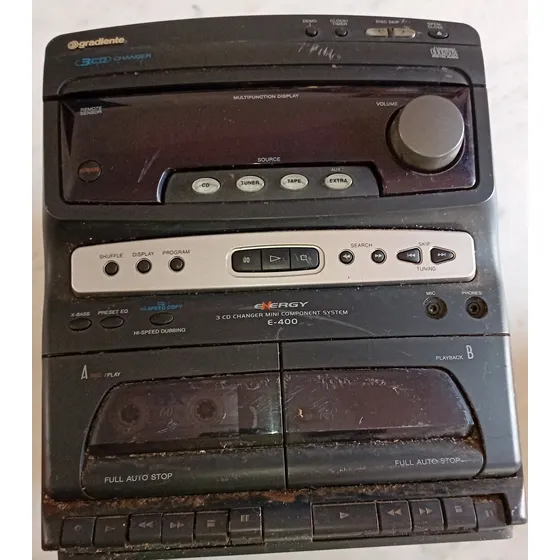 Aparelho De Som Gradiente 3 Cd Carrocel Não Funciona