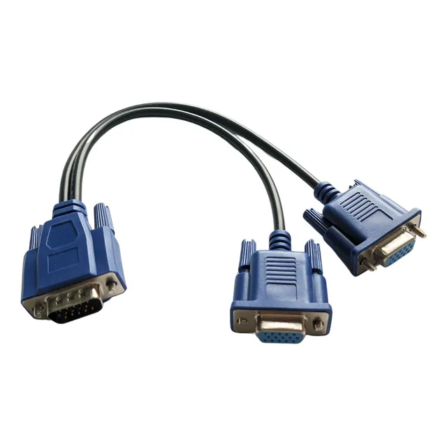 Cable Duplicador Vga En Y Doble Vga Laptop Monitor Pc