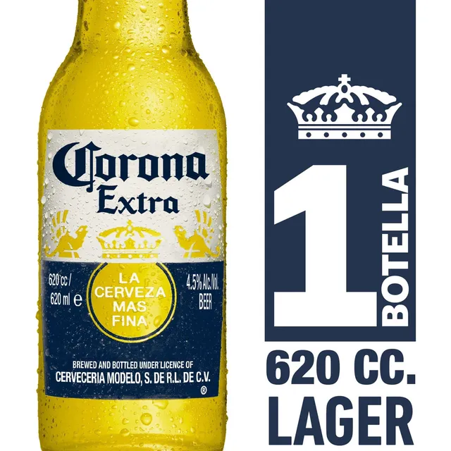 Cerveza Rubia Corona Botella De 620cc