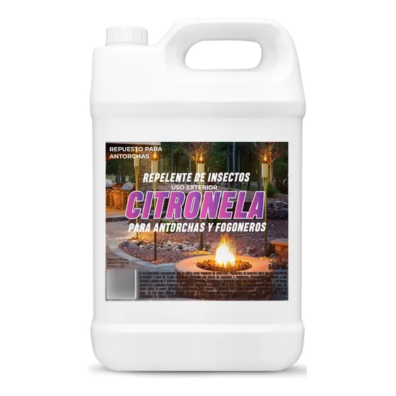 Aceite Citronela Para Antorchas Repelente 5 Litros