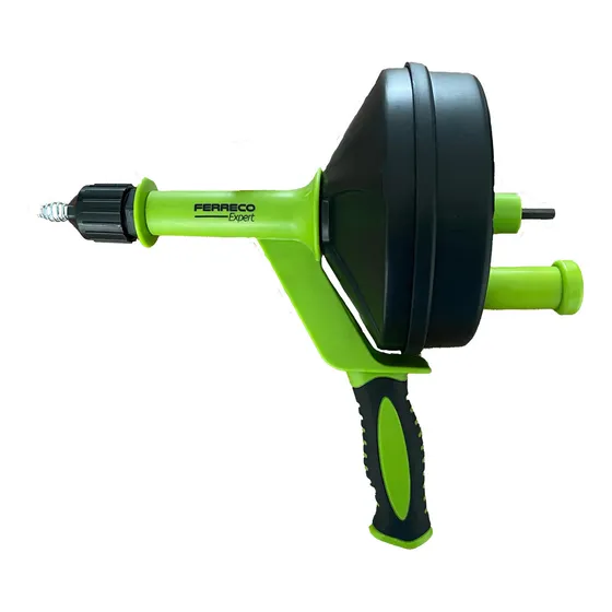 Sonda Destapacaños Manual Con adaptación a Taladro 7,6 MTs, Tuberias, desagues, sanitarios, lavamanos Ferreco Expert