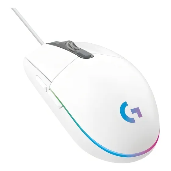 Mouse Ratón Cableado Logitech G203 Gaming Rgb Usb,blanco *