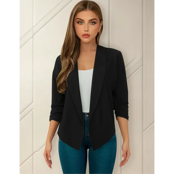 Blazer Casual Corto Para Dama Modelo Ada Marca Epifania