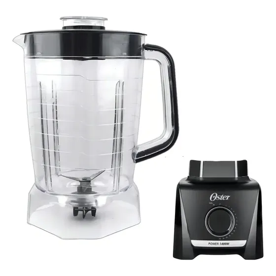 Copo Jarra compativel Liquidificador Oster Power 1400 Full Oliq610 preto