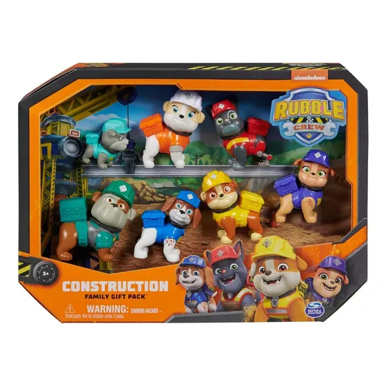 Paw Patrol Set Figuras Rubble Crew Construction Family Mca