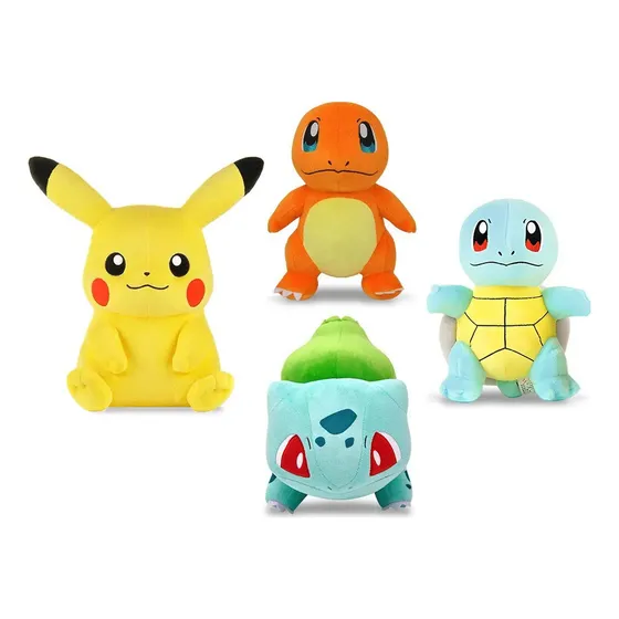 4 Peças De Pelúcia Pokémon X4 De Algodão Pp Super Macio