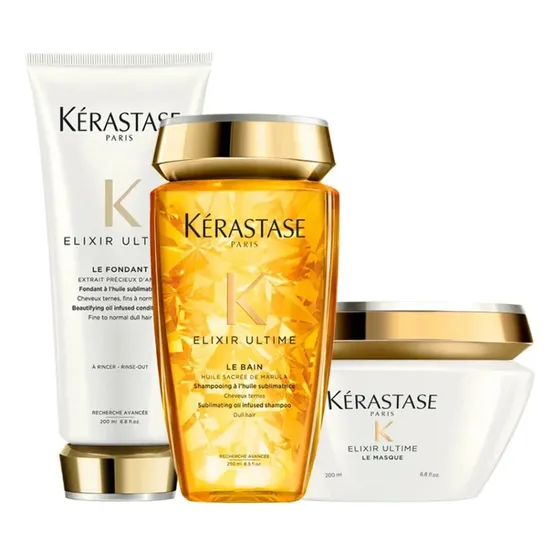 Trio Kerastase Elixir Ultime Bain  + Fondant + Mascara