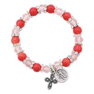 Pulseira Feminina Rosemarie & Jubalee Anjo Da Guarda Coral Pulseira Feminina Rosemarie & Jubalee Anjo Da Guarda Coral