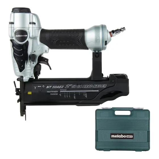 Metabo HPT Clavadora Brad Recta Neumática de 18 Calibre y 2 Pulgadas (NT50AE2)