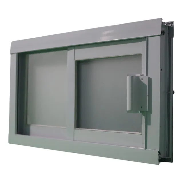 Ventana Aluminio Corrediza 27x45cm Vidrio Mosquitero Blanco