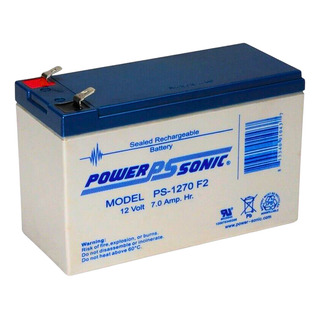 Bateria Power Sonic Ps1270 F2 Recargable Ups 12v 7ah Solar Bateria Power Sonic Ps1270 F2 Recargable Ups 12v 7ah Solar