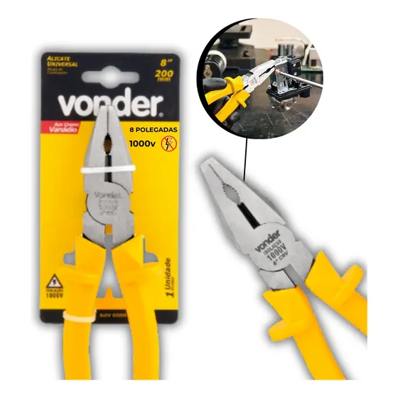 Alicate Universal 8'' Vonder Isolado 1000 Volts