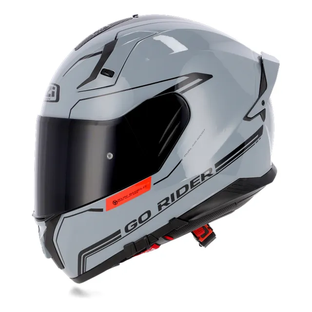 Casco Moto Integral Nzi Go Rider Doble Visor Solid Motoclick