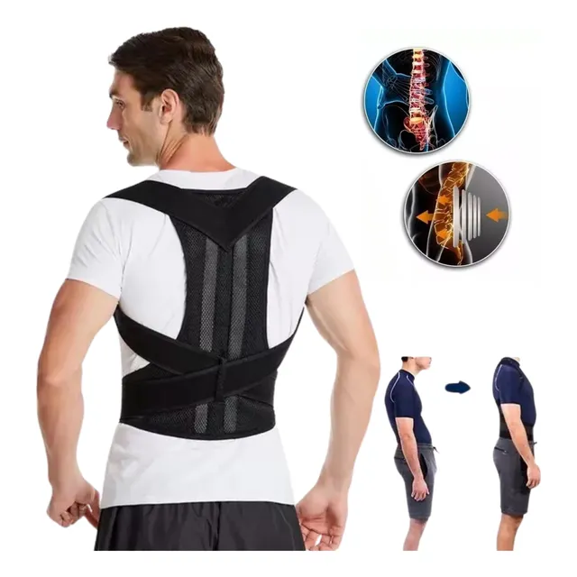 Corrector De Postura Faja Ajustable Dolor Columna Lumbar