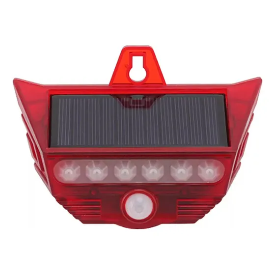 Luz De Alarme Com Sensor De Movimento Solar 129db Sirene Gra