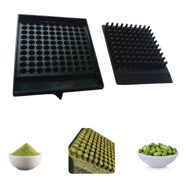 Encapsuladora 100 Cápsulas Açafrão Spirulina Petg Durável