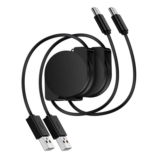 Cargador Retractil Telefono Coche Para iPhone 15 Pro Max 2 C