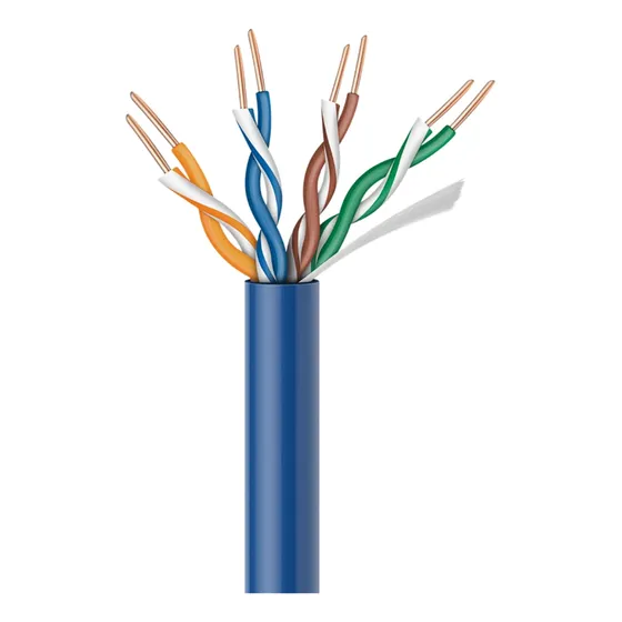 Cable Utp Cat5e, 100% Cobre 4 Pares Trenzados Calibre 24 Awg