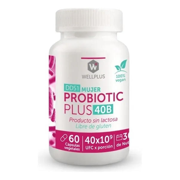 Probiotic Plus 40B Mujer Wellplus 60 cápsulas