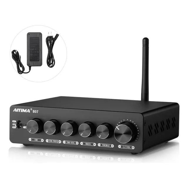 Aiyima B07 Bluetooth Amplifier 2.1 Channel Hifi Stereo Amp