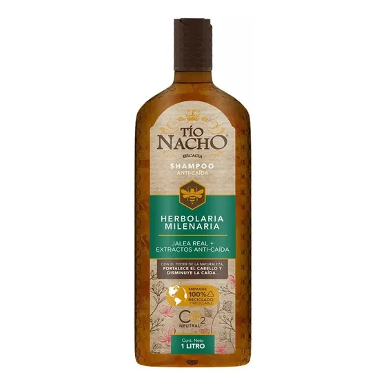 Shampoo Tío Nacho Herbolaria Mexicana Con Jalea Real 1 Litro