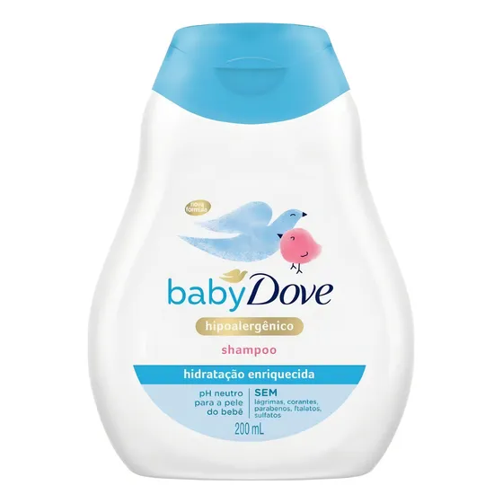 Shampoo Dove Baby Hidratação Enriquecida 200ml
