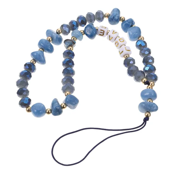 Cadena De Teléfono Con Cuentas Decorativas, Elegante Cadena 