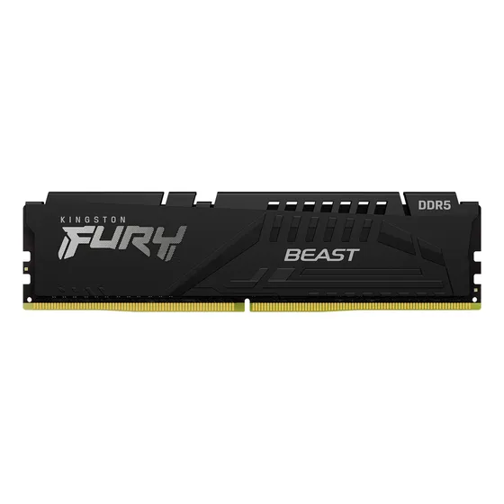 Memória RAM Para PC DDR5 5600mhz Cl40 16GB 1x16gb Kingston Fury Beast KF556C40BB-16 PC Gamer Cor Preto