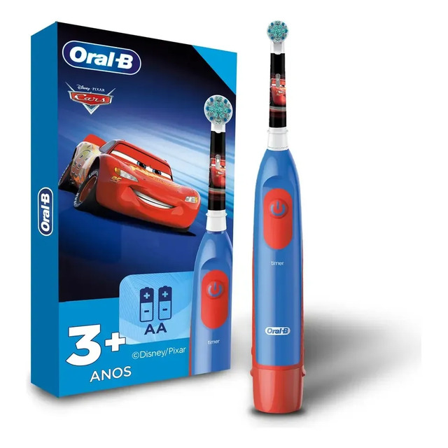 Escova De Dente Elétrica Infantil Oral-b Disney Carros 1 Unidade