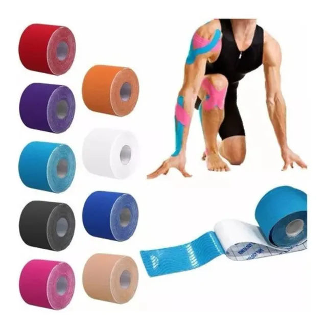 Cinta Kinesiológica Para Rodilla Hombro Lumbar Gym Abdomen