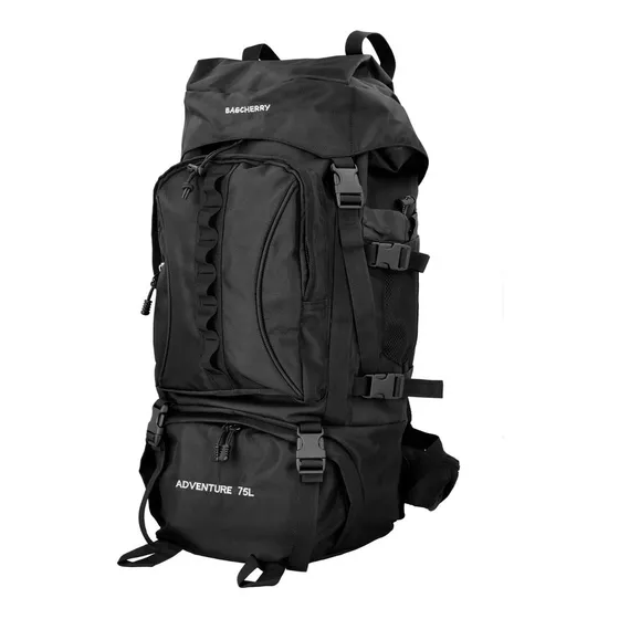 Mochila senderismo Bagcherry 430312 color negro 75L
