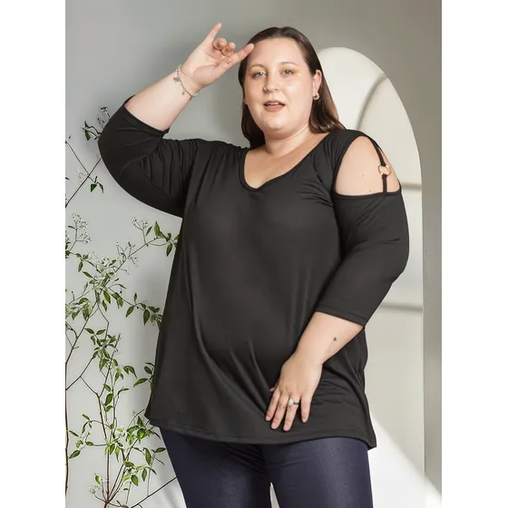Remera Kavachi Mujer Modal Amplia Moderna