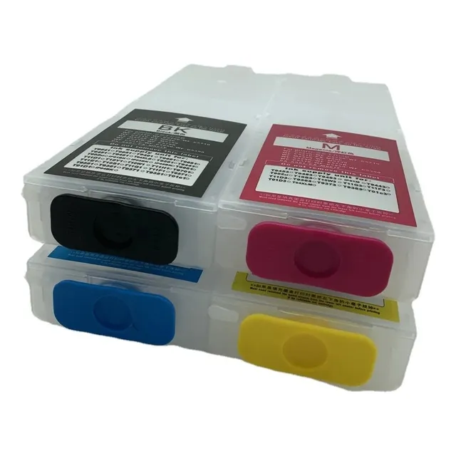 1 Juego De Cartuchos De Tinta Recargables Para Epson Wf-c539