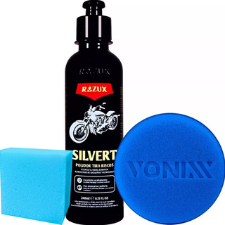 Silvert Polidor Para Tirar Riscos Da Moto Razux + Aplicador Silvert Polidor Para Tirar Riscos Da Moto Razux + Aplicador