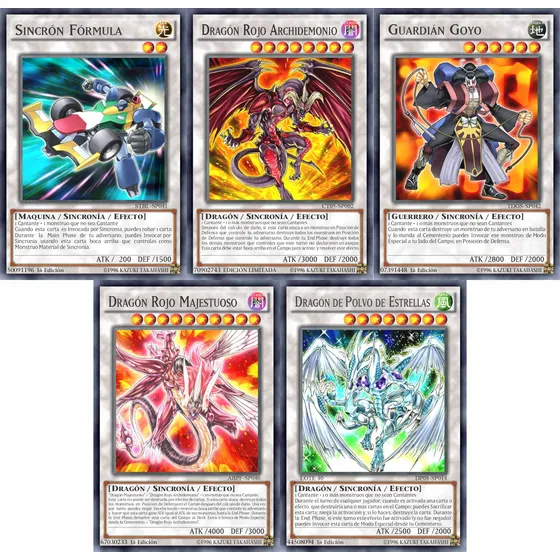 Yugioh Lote40 Dragon De Polvo Goyo Archidemonio Oricas Proxy