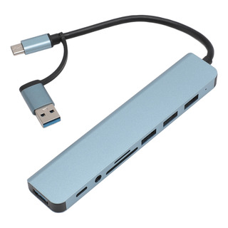 Adaptador Multipuerto Usb 3.0 Hub C 8 En 1 2.0 Tipo C Fast D Adaptador Multipuerto Usb 3.0 Hub C 8 En 1 2.0 Tipo C Fast D