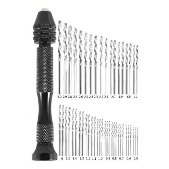 Mini Taladro De Mano Con 48 Brocas