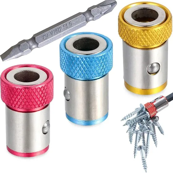Anillos Imanes Universales Para Taladro, 3 Unidades, Hexagon