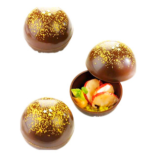 Molde Para Chocolate/medias Esferas C/2 Cavidades Molde Para Chocolate/medias Esferas C/2 Cavidades
