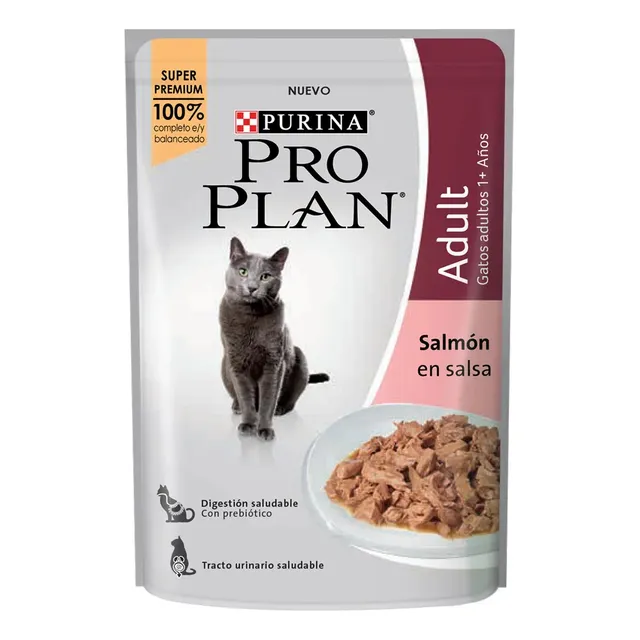 Pro Plan Gatos Adultos Salmon Salsa 85grs X 15 Unidades