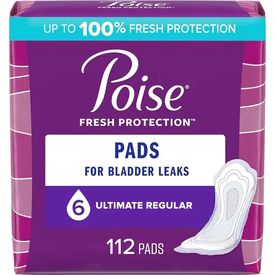 Poise Almohadillas Máxima Absorción Protección Clean Dry 